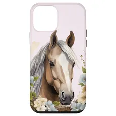 Hülle für iPhone 12 mini Pferde Portrait Frühling Floral Pferde Pony Pferd