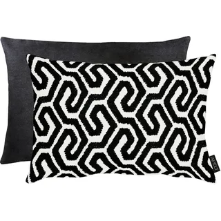 APELT Tiago Dekokissen 50 x 35 cm Schwarz-Weiß