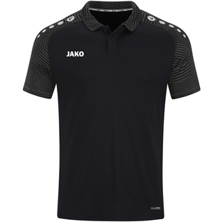 Jako Herren Poloshirt Performance Schwarz/Anthra Light, XXL