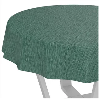 ANRO Tischdecke Wachstuch Rund Ø 120 cm Grün