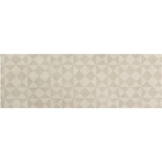Primaflor Primaflor-Ideen in Textil Vinyl-Läufer Küchenläufer NIZZA, Made in Belgium, rechteckig, Höhe: 2,5 mm, Läufer aus Vinyl, abwischbar, modernes geometrisches Design, Küche beige 60 cm x 200 cm x 2,5 mm