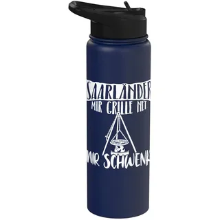 Saarland Schwenkgrill Männer Grillen Sprüche Grill Stainless Steel Insulated Water Bottle