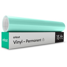 Cricut Vinylfolie Permanent | Minze | 4.6m (15ft) | Selbstklebende Vinylrolle Maschinen kompatibel