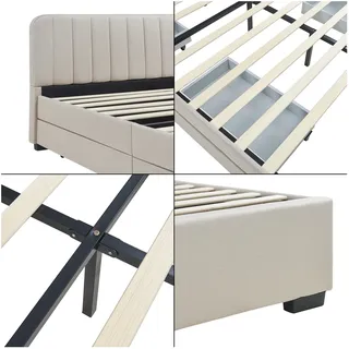 [en.casa] Nofrenna 160 x 200 cm Beige