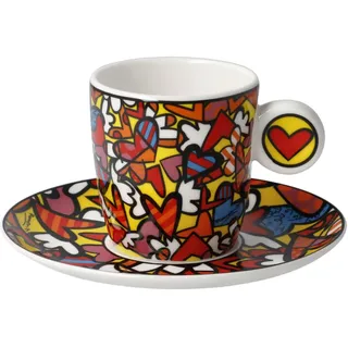 Goebel Espressotasse All we need is Love aus Fine Bone China, Farbe: mehrfarbig, Maße: 12x12x7 cm, 66-452-88-1