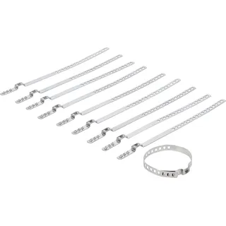 BGS Achsmanschetten-Schellen-Satz Edelstahl rostfrei 7 mm 20 - 50 mm 10-tlg