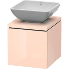 Duravit L-Cube Waschtischunterbau für Konsole, Breite 720mm, Tiefe 477mm, 1 Auszug, Farbe: Apricot Pearl Hochglanz Lack