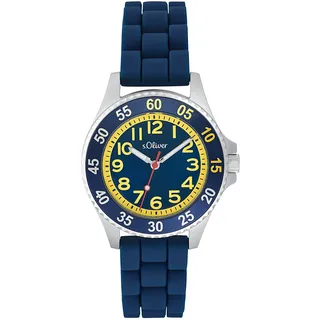 s.Oliver 2033506 0 mm Edelstahl blau Silikonarmband blau