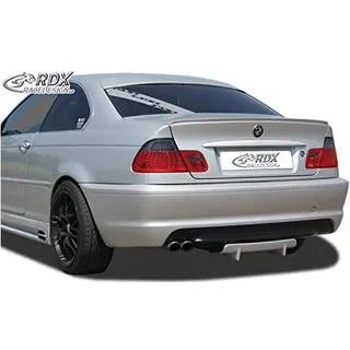 RDX Racedesign RDHAD1-004 Heckschürzenansatz 'Diffuser U-Diff' passend für BMW 3er E46 1999-2007 (PU), Unlackiert