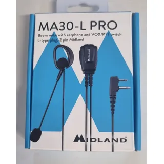 Midland MA 30-L Pro Mikrofon mit Mikrofon Boom 2 Pin