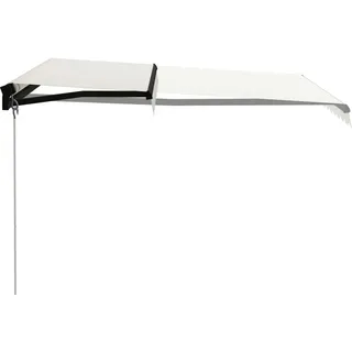 vidaXL Einziehbare Markise Handbetrieben 300 x 250 cm Creme - Creme