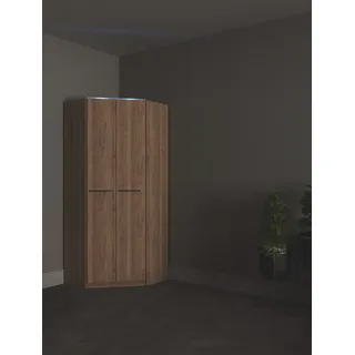 Priess Eckschrank Barcelona 78 x 193 x 78 cm Braun