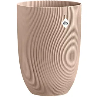 elho Sereh High 30 - Blumentopf für Innen und Außen - 100% recyceltes Plastik - Ø 29.5 x H 40.5 cm - Braun/Kühler Ton