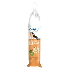 Donath Energie-Spender Erdnüsse - 500g - im praktischen Spender zum Aufhängen - reich an natürlichem Fett - wertvolles Ganzjahres Wildvogelfutter - aus unserer Manufaktur in Süddeutschland