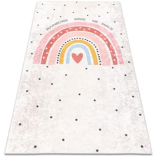 rugsX Teppich Junior 120/170 cm , Beige , Textil , Rechteckig , 120x170 cm , Teppiche und Böden, Teppiche, Kinderteppiche