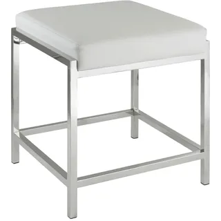 Zurbrüggen Badhocker Bernd Edelstahl Weiß 44x48x43 cm