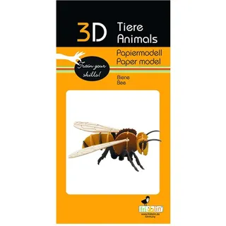 Fridolin 3D Papiermodell - Biene