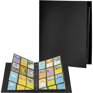 Sammelkarten Album, 630 Pockets Transparent Sammelkarten, 35 Seiten pro 18 Pocket pro Seite,Wasserdichter Ordner Sammelkartenalben für Tauschkarten Sportkarten