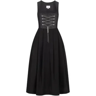 Dirndl NÜBLER "Dirndl lang Frau Wirtin", Damen, Gr. 40, EURO, schwarz, Obermaterial: 100% Viskose CV., Kleider Dirndl