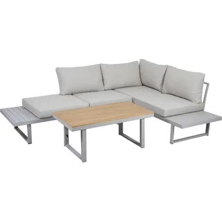 Greemotion Aruba, Grau, Aluminium, Polyester, Holz, 110 cm, 58 cm, 67 cm, 175 cm - Grau