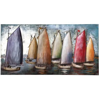 Casablanca by Gilde Gilde Bild Sailing Regatta", Bootmotiv, Metall, blau,