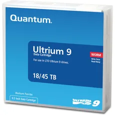 Quantum LTO ultrium 9 WORM Prelabeled Media Cartridge only orderable in a pack of 20 (18000 GB), Cartridge