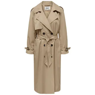 ONLY Damen Onlchloe Double B. Otw Noos Trenchcoat, Tannin, XL EU