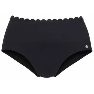 LASCANA Highwaist-Bikini-Hose »Camilla« mit Farbkontrast, schwarz-weiß