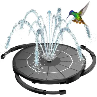 AISITIN Solarbrunnen für Draussen Split-Design mit Batterie, Solar Fontäne Pumpe mit Verschiedene Sprüh Effekten, Solar Teichpumpe, Solar Springbrunnen für Außen für Garten,Teich, DIY Wasserspiel-3,5W
