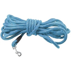 Bobby Walk 3 M – Hundeleine 3 Meter/Stärke 1,2 cm, schlauchförmige Hundeleine, strapazierfähiges Nylon, Blau, 3 Meter