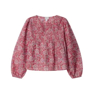 Pepe Jeans für Mädchen. PG3000022 Bluse Heidi rot (8años= 128cm), Lässig, Baumwolle, Langarm, Kinderbekleidung