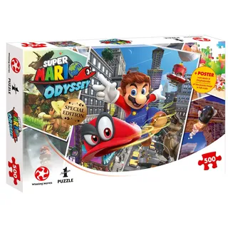 Winning Moves Puzzle Super Mario Odyssey World Traveler 500 Teile 48 x 34 cm