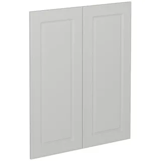 Vicco Küchenfront R-Line Weiß Landhaus 59.2 x 71.3 cm Möbelfront für den Unterschrank , Holzwerkstoff , Rechteckig , 59.2x71.3x1.6 cm , Küchen, Küchenmöbel, Küchenschränke, Küchenunterschränke