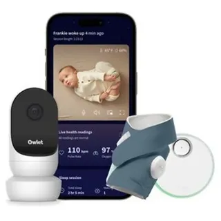 Owlet Dream Sock + Cam 2 - Medizinisch zertifiziertes Baby-Pulsoximeter mit Babyphone 1 St