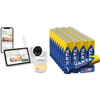 LeapFrog LF925HD Babyphone mit Kamera & VARTA Batterien AAA, 40 Stück, Industrial Pro, Alkaline Batterie, 1,5V, Vorratspack in umweltschonender Verpackung, Made in Germany [Exklusiv bei Amazon]