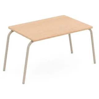 Büro Set Schreibtisch Sideboard Kommode Couchtisch Modern Design - Beige