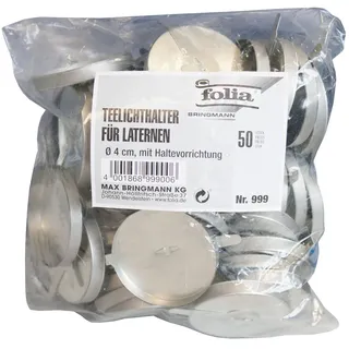 Folia Teelichthalter 999 Metall Silber