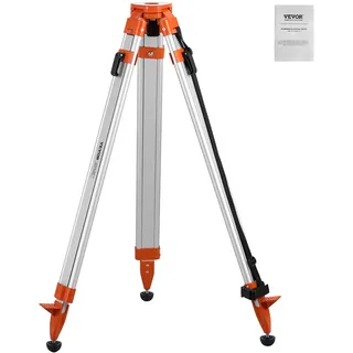 Vevor Laser-Wasserwaagen-Stativ, 5/8"-11-Gewindehalterung, 16,53-65,55 Zoll Höhenverstellung, robustes Vermessungs-Stativ für