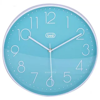 Trevi OM 3508 S Wanduhr, 30 cm 30 cm türkis