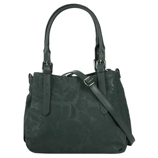 Samantha look Henkeltasche Leder Dark Green