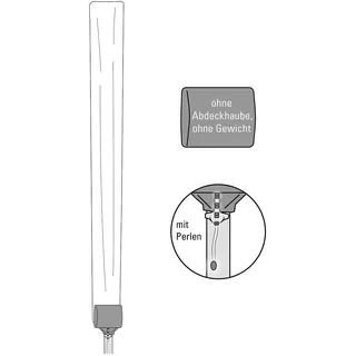 Juwel Ersatzschutzhülle für Wäscheschirme wetterfeste Abdeckung - Weiß