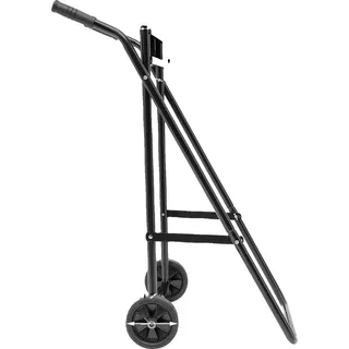 Außenbordmotorbootwagen, faltbares Design, Tragfähigkeit 40 kg, moderner Stahlrahmen, schwarz - Schwarz