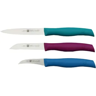 ZWILLING 38099-004-0, Messer-Set, Edelstahl, Kunststoff, Silber, Mehrfarbig, Ergonomisch - Silber