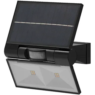 LED Solar Strahler Metall Dunkelgrau OSRAM 3000K Sensor IP44 B:11cm Spot Balkon