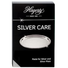 Hagerty Silver Care Silber Paste 185 g I Effiziente Polierpaste zur Reinigung & Pflege von Silber & versilbertem Metall I Silberputzmittel für angelaufene Silberwaren Teller Tabletts I inkl Schwamm