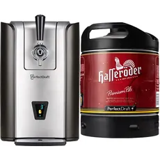 Bundle aus PerfectDraft Pro Zapfanlage + Hasseröder Premium Pils Bier Perfect Draft (1 x 6l) MEHRWEG Fassbier