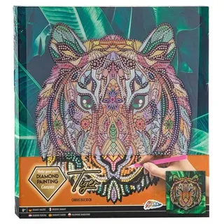 Grafix Canvas Diamond Painting Tiger 30x30cm