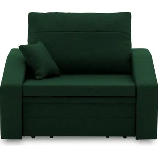 Klappsessel mit Schlaffunktion für Wohnzimmer Schlafsessel Vertico 80cm Flaschengrün - Grün