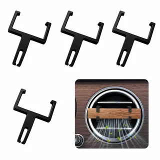 4 Autoduft Halterung kompatibel mit Rituals für Mercedes Benz Runde Düsen | ABS Zubehör Set für Auto Lufterfrischer, Autoduft Rituals, Rituals car Perfume Holder Replacement, Auto Parfüm Halterung