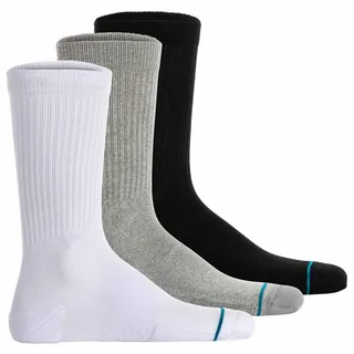 Stance Crew Socken - Icon 3 Pack (Groß, Multi)